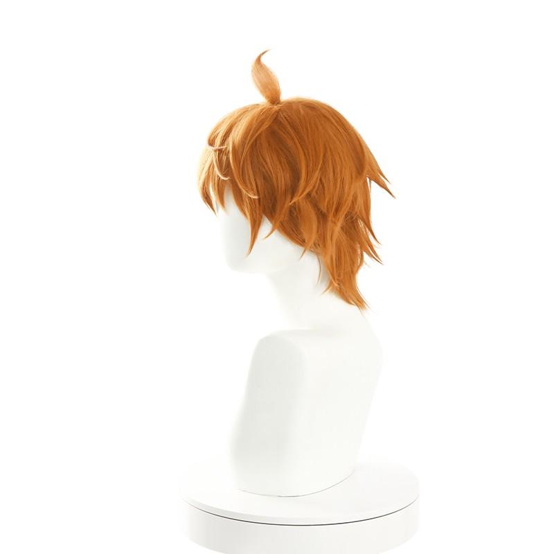 Game Genshin Impact Tartaglia Orange Short Cosplay Wigs 