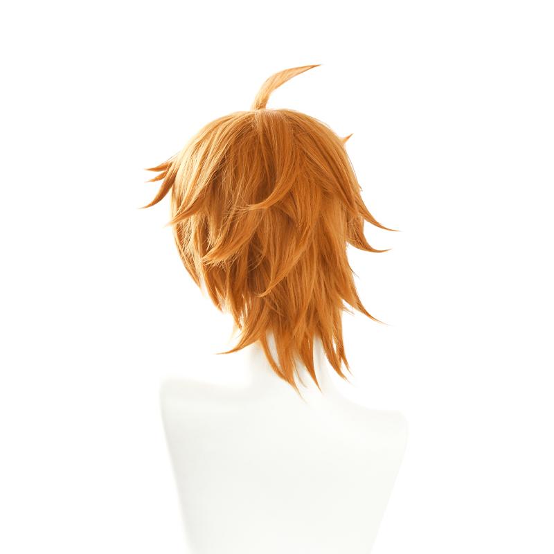 Game Genshin Impact Tartaglia Orange Short Cosplay Wigs 