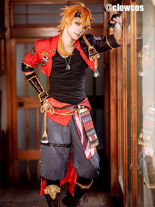 Game Genshin Impact Tohma Cosplay Costume