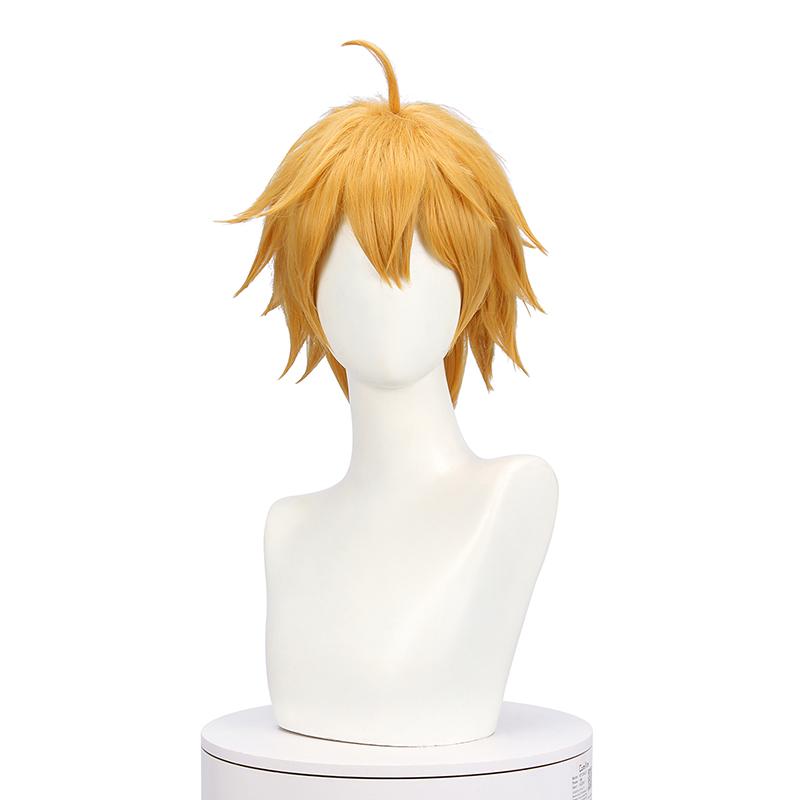Game Genshin Impact Tohma Yellow Long Cosplay Wigs