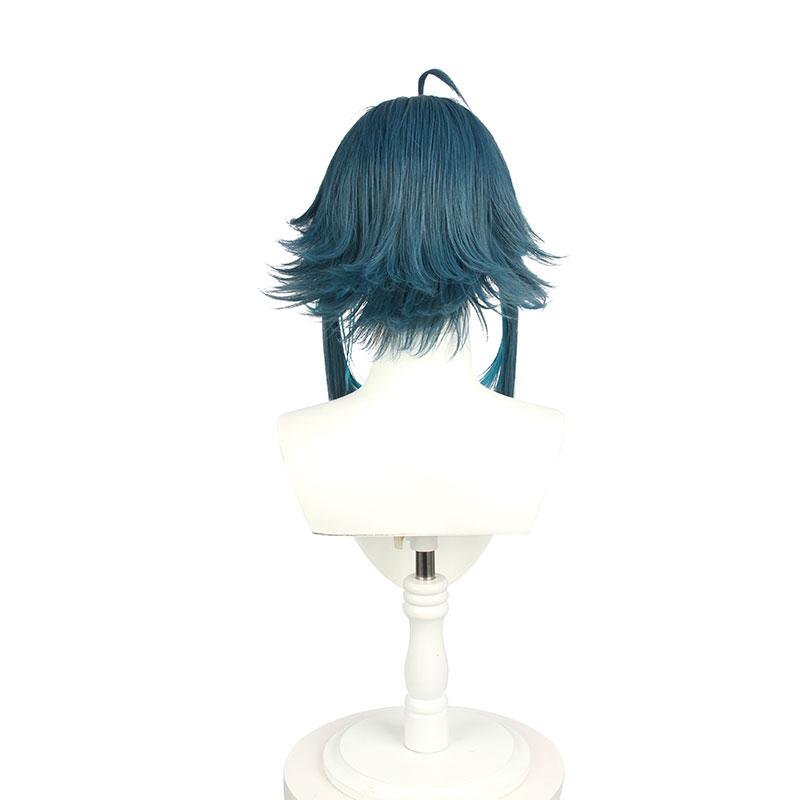 Game Genshin Impact Xiao Blue Mixed Cosplay Wigs 