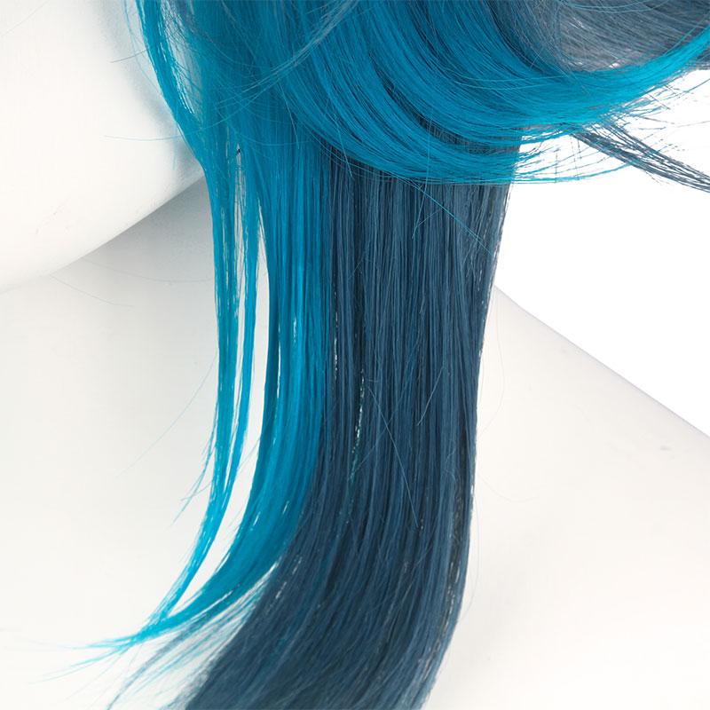Game Genshin Impact Xiao Blue Mixed Cosplay Wigs 