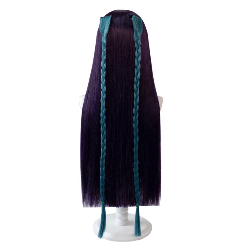 Game Genshin Impact Yunjin Purple Green Long Cosplay Wigs