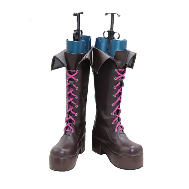 Game LOL Loose Cannon Jinx Cosplay Boots
