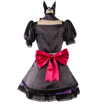 Game Overwatch OW D.Va DVA Hana Song pioneer black Dress Video Cosplay Costume