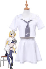 Fate/Grand Order Fate Go Jeanne d'Arc White Uniform Cosplay Costumes