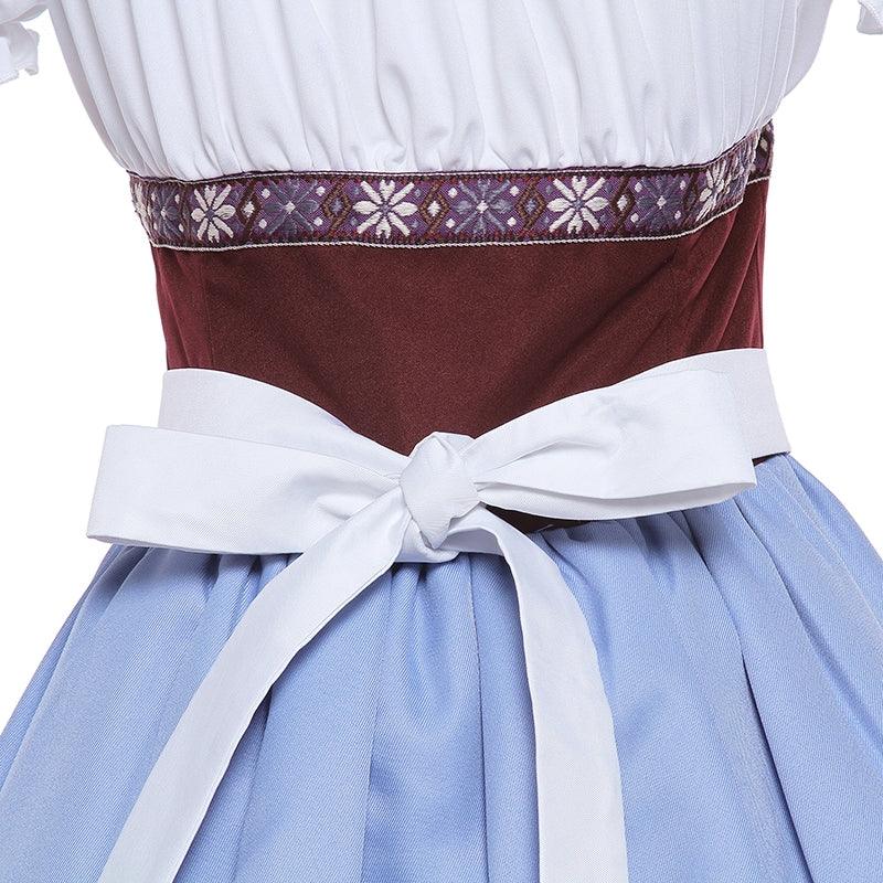Oktoberfest Wine Lady Costume Blue