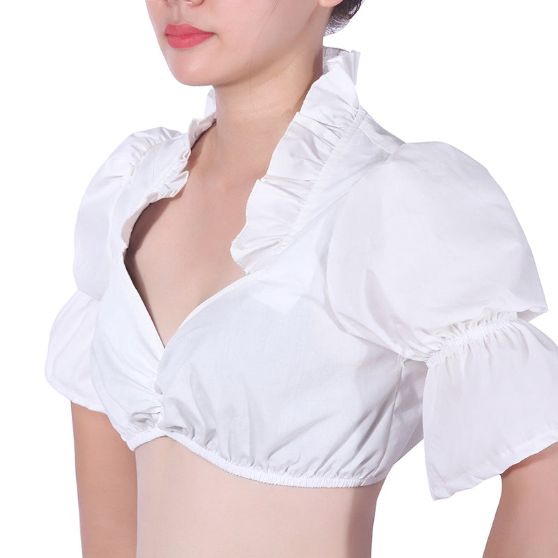 Retro Puff Sleeve Sexy Inside Top