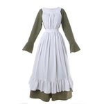 Women Renaissance Victorian Medieval Long Defined Waist Dress