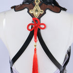 Genshin Impact Lantern Rite Frostflower Dew Shenhe Cosplay Costume