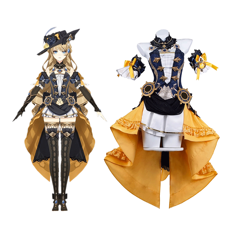 Genshin Impact Navia Fontaine Cosplay Costume