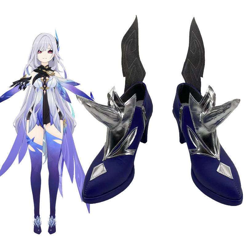 Genshin Impact Skirk Cosplay Shoes
