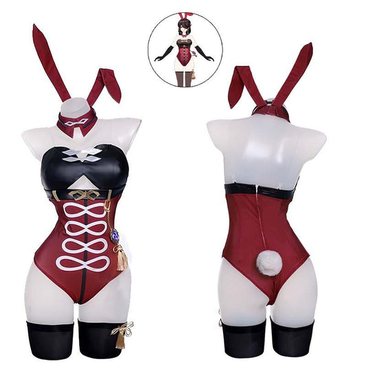 Genshin Impact Beidou Fanart Bunny Girl Cosplay Costume