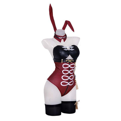 Genshin Impact Beidou Fanart Bunny Girl Cosplay Costume