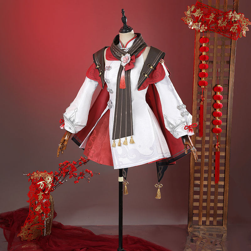 Genshin Impact Cherries Snow-Laden Hu Tao Cosplay Costume