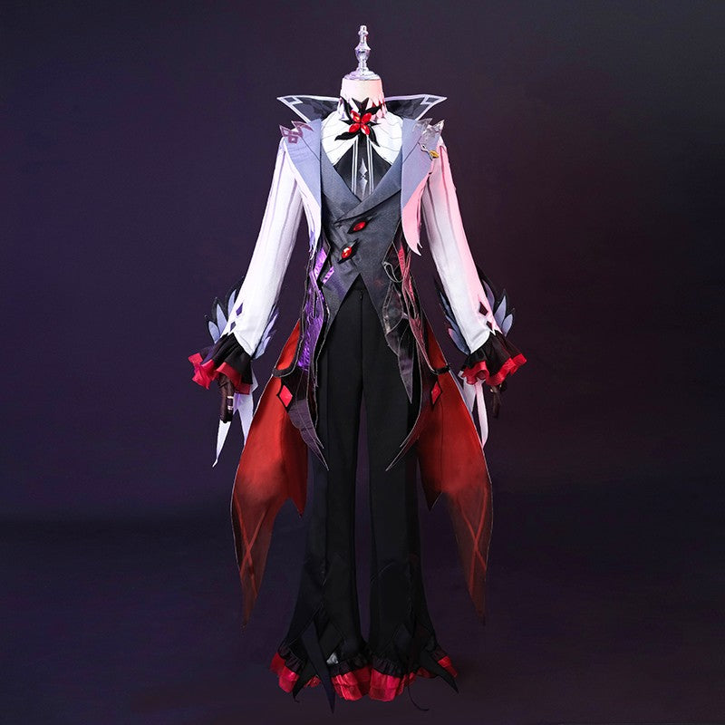 Genshin Impact Fatui Arlecchino The Knave Cosplay Costume