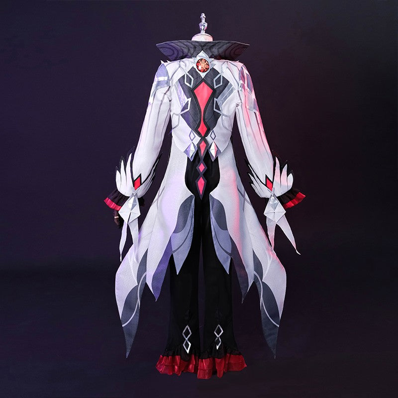 Genshin Impact Fatui Arlecchino The Knave Cosplay Costume
