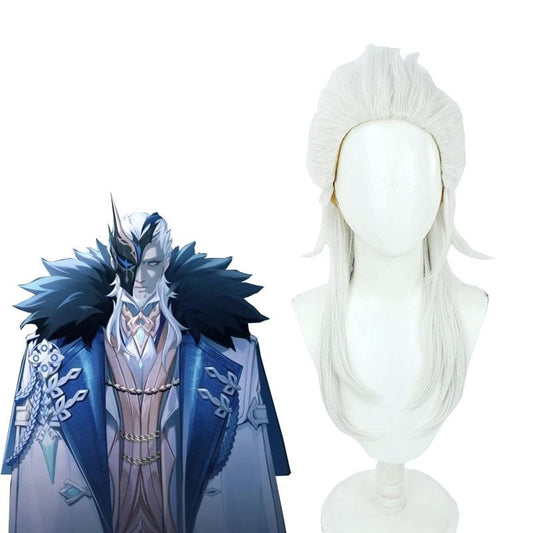 Genshin Impact Eleven Fatui Harbingers The Jester Pierro Cosplay Wigs