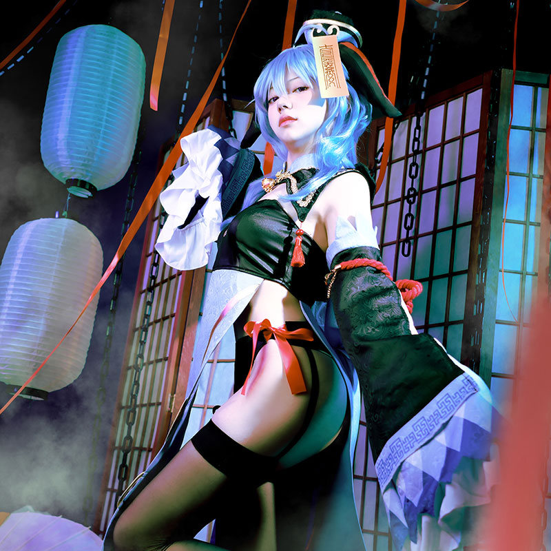 Genshin Impact Ganyu Little Zombie Sexy Halloween Cosplay Costume