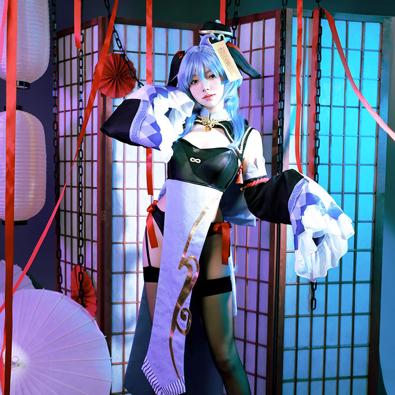 Genshin Impact Ganyu Little Zombie Sexy Halloween Cosplay Costume