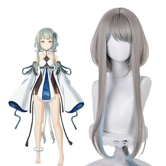 Genshin Impact Guizhong Long Grey Cosplay Wigs