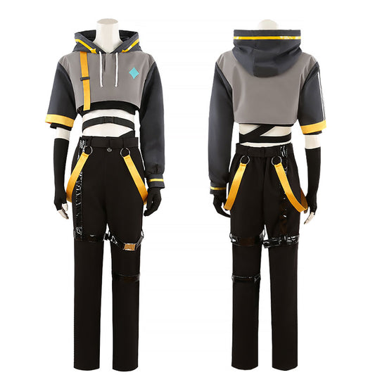 Genshin Impact HoYoFair 2024 Traveler Aether Cosplay Costume
