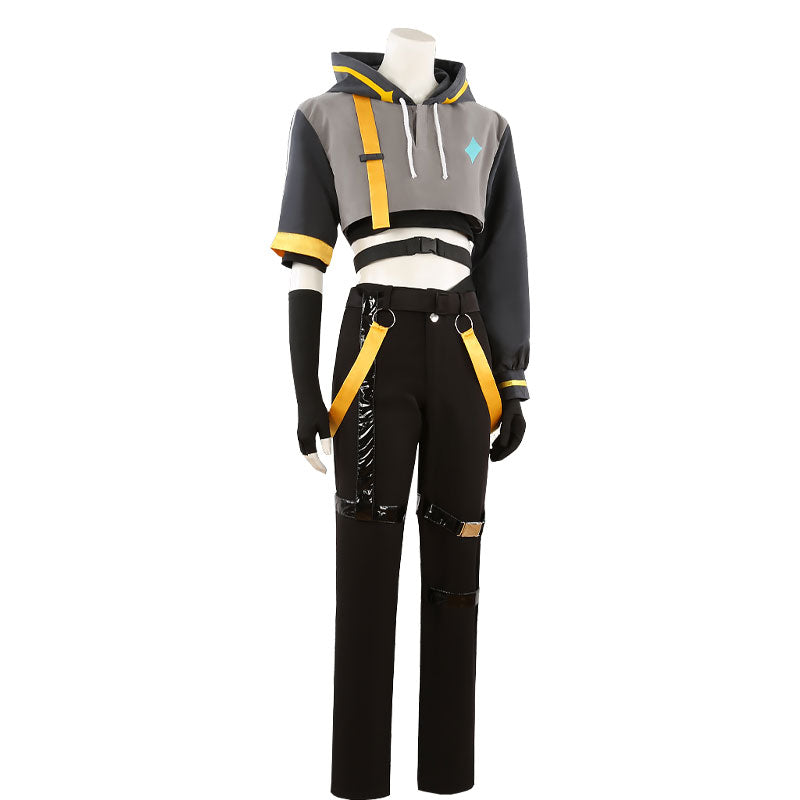 Genshin Impact HoYoFair 2024 Traveler Aether Cosplay Costume