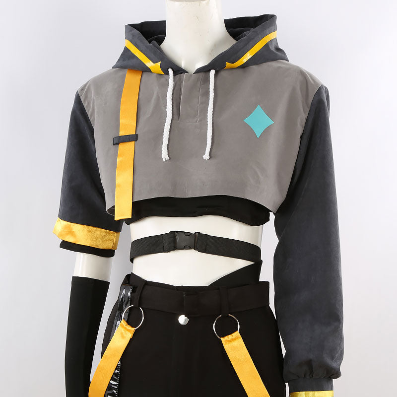 Genshin Impact HoYoFair 2024 Traveler Aether Cosplay Costume