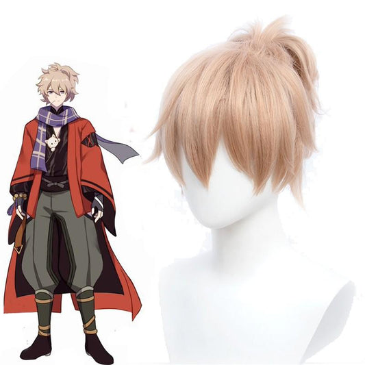 Genshin Impact Kaedehara Kazuha's Friend Blonde Pontail Cosplay Wigs