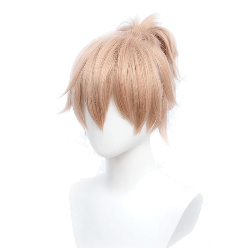 Genshin Impact Kaedehara Kazuha's Friend Blonde Pontail Cosplay Wigs