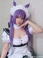 Game Genshin Impact Keqing Mixed Purple Ponytail Cosplay Wigs
