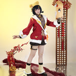 Genshin Impact New Year's Cheer Xiangling Cosplay Costume