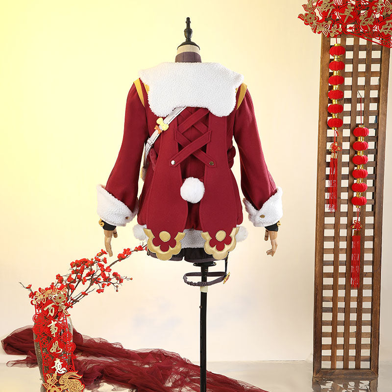 Genshin Impact New Year's Cheer Xiangling Cosplay Costume