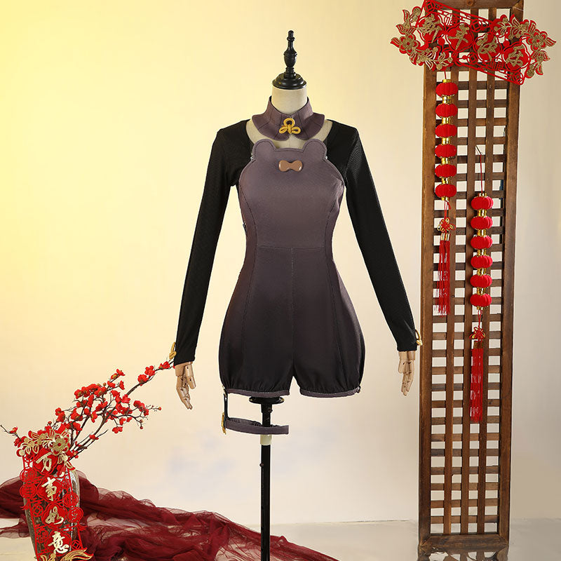 Genshin Impact New Year's Cheer Xiangling Cosplay Costume