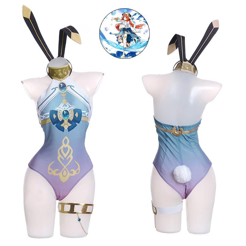 Genshin Impact Nilou Fanart Bunny Girl Cosplay Costume Style3