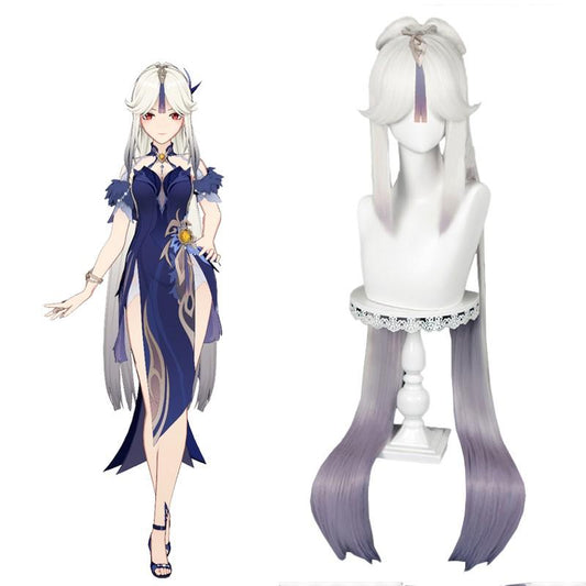 Genshin Impact Orchid's Evening Gown Ningguang Cosplay Wigs