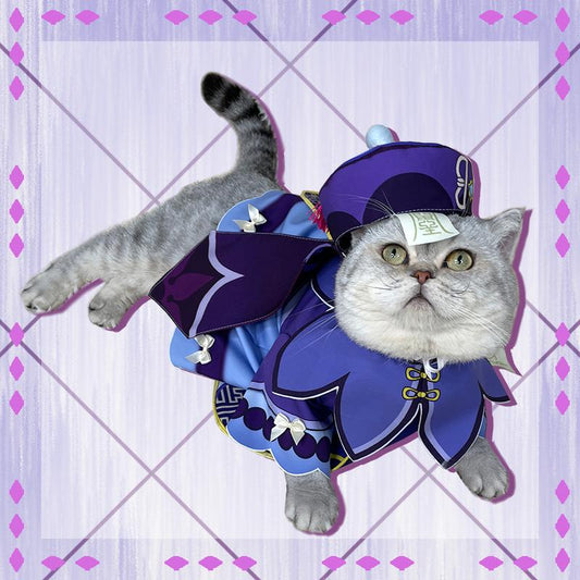 Genshin Impact Qiqi Icy Resurrection Cat Cosplay Costume