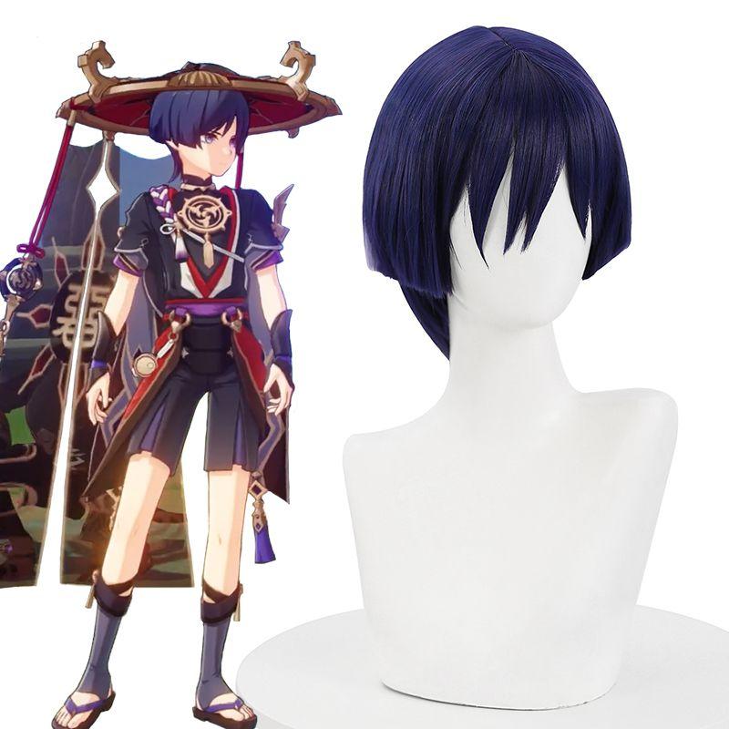 Genshin Impact Scaramouche Cosplay Wig