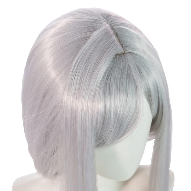 Game Genshin Impact Shenhe Gray Long Braid Cosplay Wigs