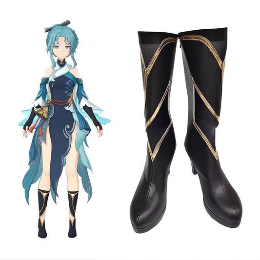 Genshin Impact Streetward Rambler Madame Ping Cosplay Shoes