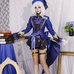 Genshin Impact The Hydro Archon Dark Fontaine Focalors Cosplay Costume