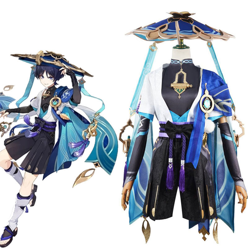 Genshin Impact Wanderer Scaramouche Cosplay Costume 