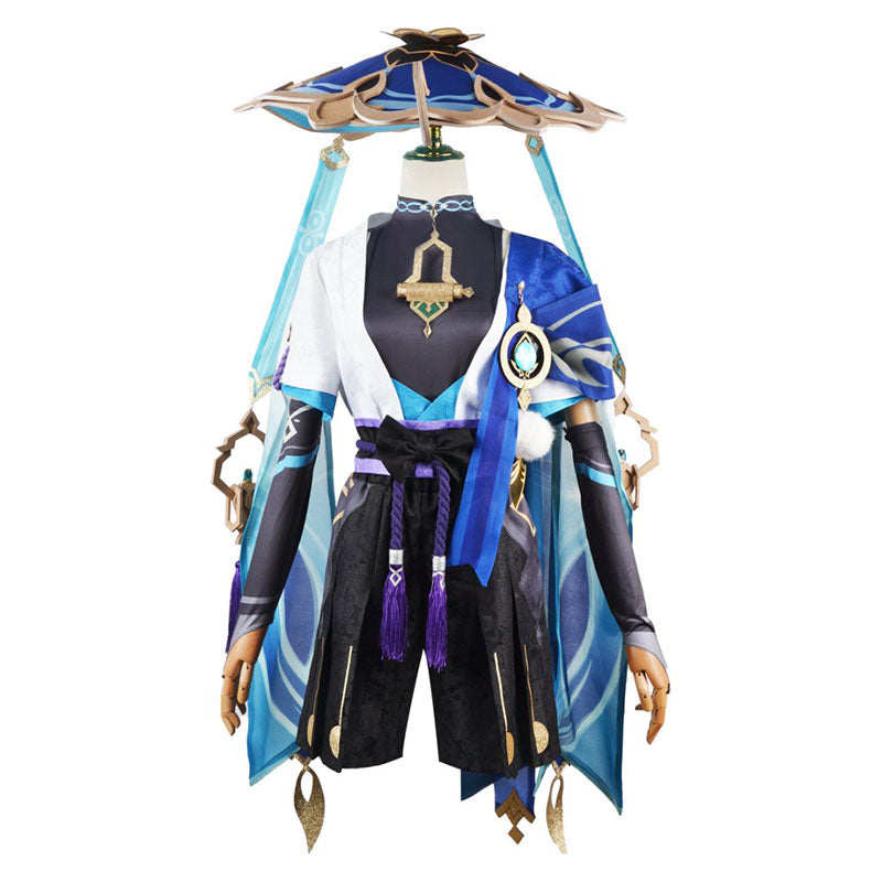 Genshin Impact Wanderer Scaramouche Cosplay Costume 