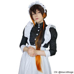 Game Genshin Impact Zhongli Brown Gradient Long Cosplay Wigs