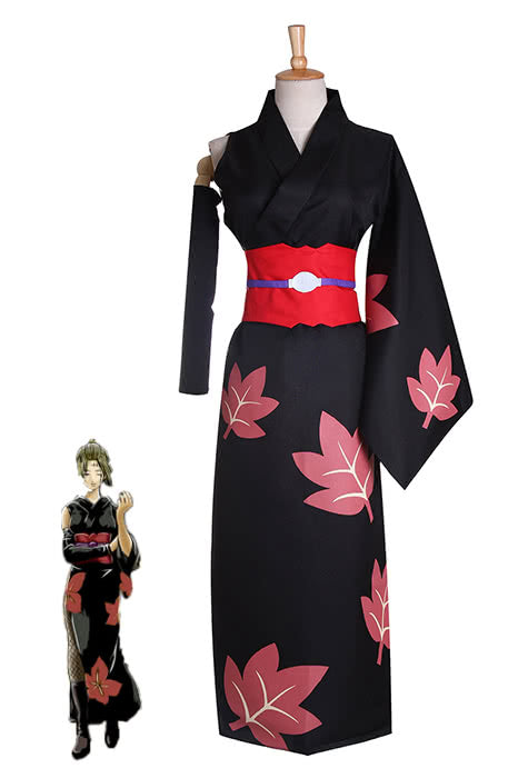 Gintama Tsukuyo Suit Cosplay Costume Black