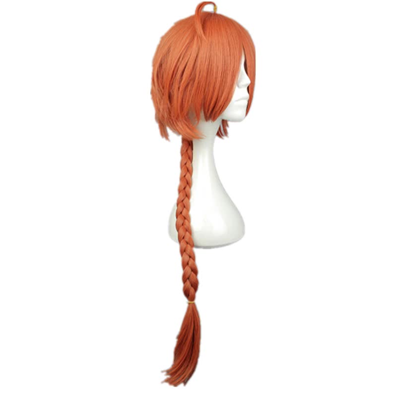 Gintama For Kamui Orange Long Plait Cosplay Wigs