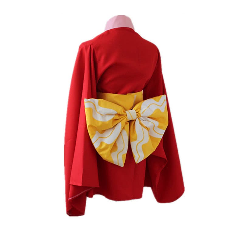Gintama Kagura kimono Female Cosplay Costume 