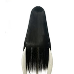 Gintama Katsura Kotarou Anime  Black Long straight Cosplay Wigs