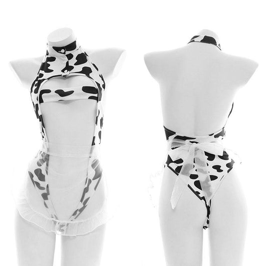 Girl Hollow Cow Sexy Uniform Underwear Cosplay Costume