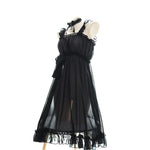 Girls Sexy TranslucentSuspender Dress 2 Colors Cosplay Costume